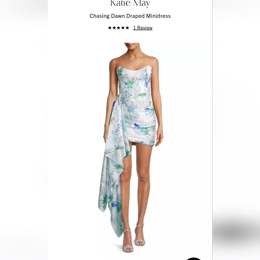 Katie Mae Chasing Dawn Draped Minidress XS